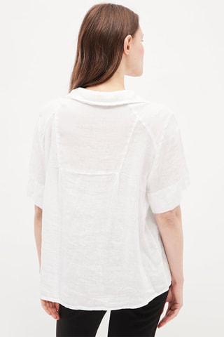 Top van Linnen Wit