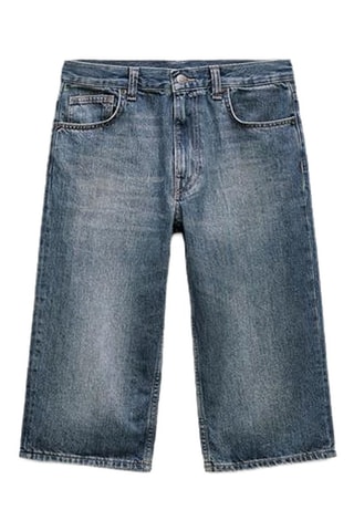 Spijkerbermuda - Blauw