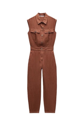 Ramie Jumpsuit - Bruin