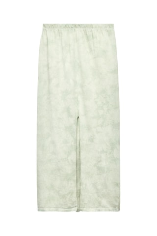 Rechte Rok Tie and Dye - Zeegroen