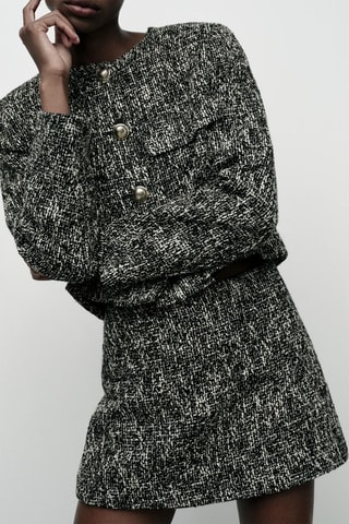 Tweed Broekrok - Zwart