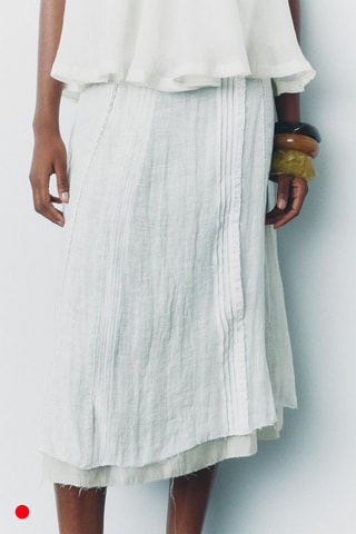 Linnen Rok - Ecru