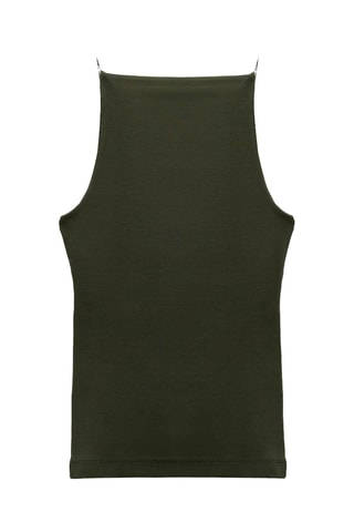 Mouwloze top - Donkergroen