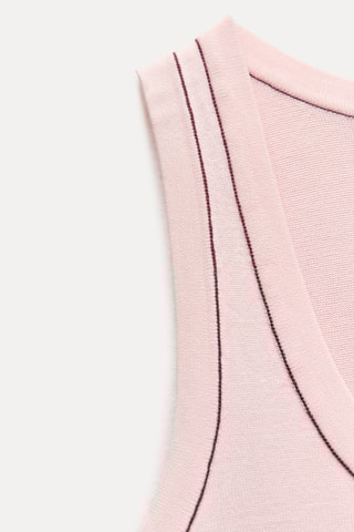 Mouwloze top - Zachtroze