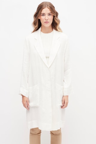 Linnen Jas Wit