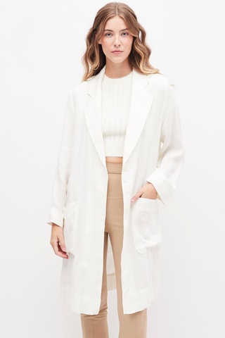Linnen Jas Wit