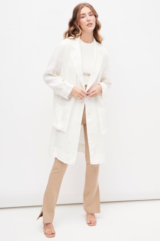 Linnen Jas Wit