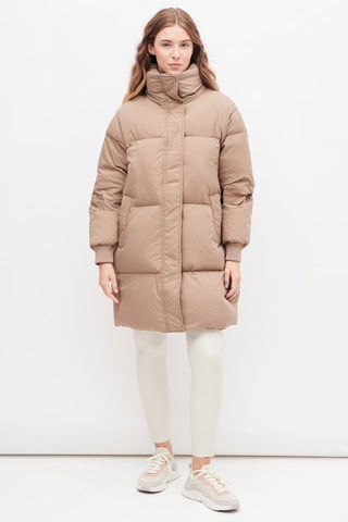 Gewatteerde Jas Beige