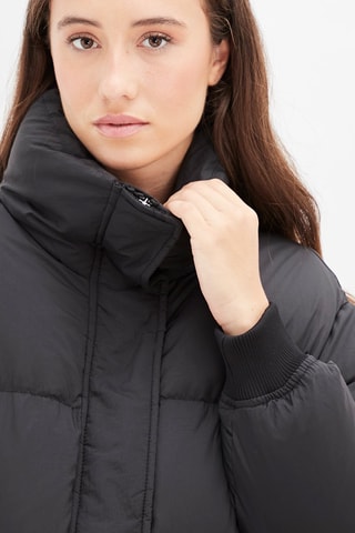 Gewatteerde Jas Zwart
