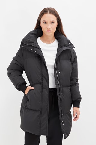 Gewatteerde Jas Zwart