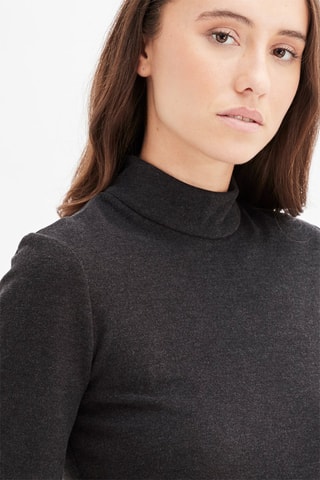 Trapezium Jurk Gemêleerd Antraciet