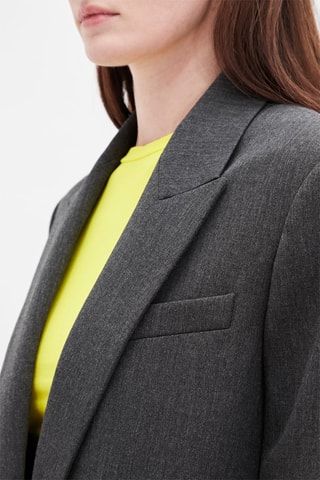 Lang Jasje Gemêleerd Antraciet