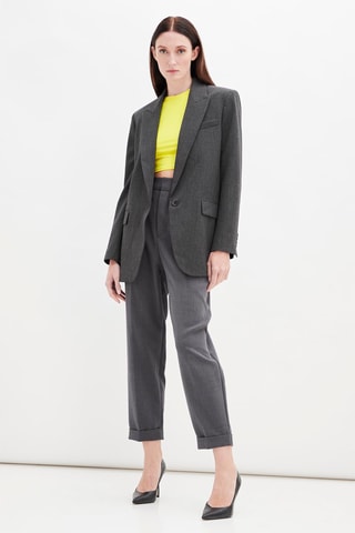 Lang Jasje Gemêleerd Antraciet