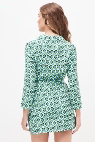 Rechte Jurk Turquoise