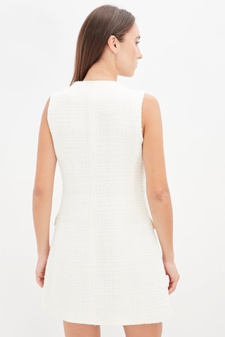Blazer-jurk Ecru