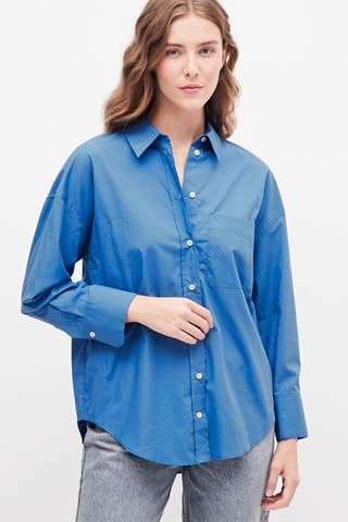 Blouse Kobaltblauw