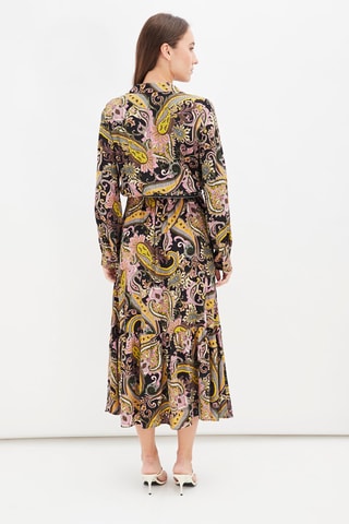 Midi-jurk Zwart en Roze