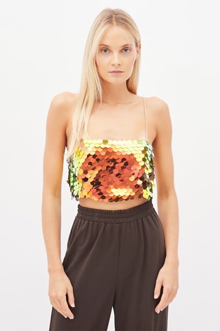 Crop top Oranje en Geel