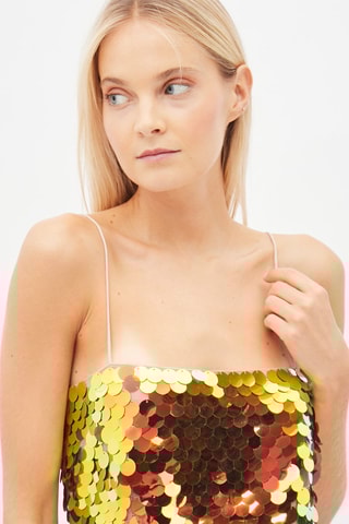 Crop top Oranje en Geel