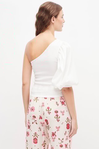 Asymmetrische Top Wit