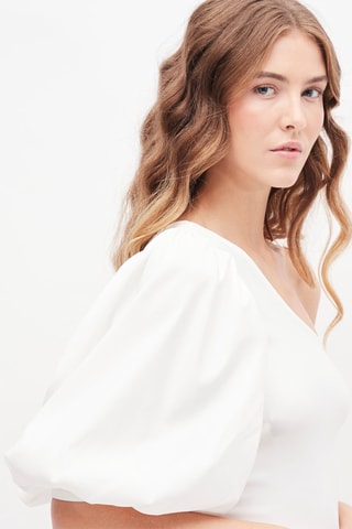 Asymmetrische Top Wit