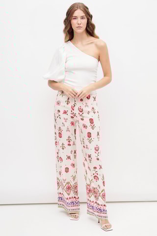 Asymmetrische Top Wit