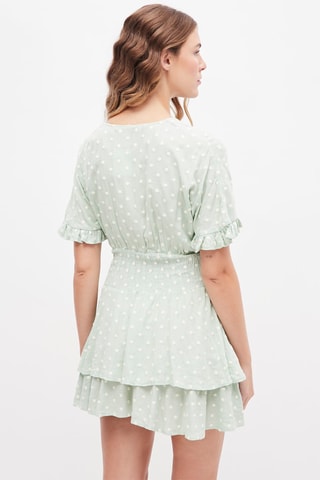 Skaterjurk Zeegroen en Wit