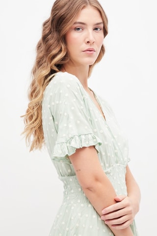 Skaterjurk Zeegroen en Wit