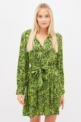 Blouse-jurk Limoengroen