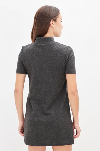 Trui-jurk Gemêleerd Antraciet