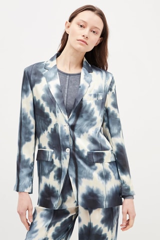 Blazer Tie and Dye Donkerblauw en Ecru