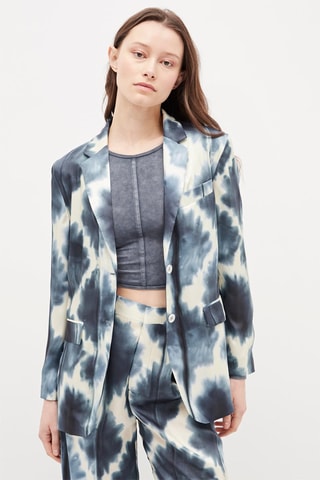 Blazer Tie and Dye Donkerblauw en Ecru