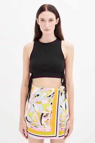 Crop top Zwart