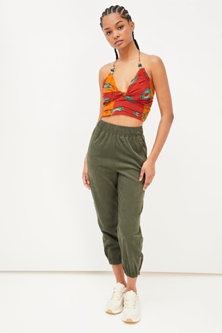 Crop top Oranje