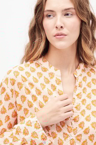 Blouse-jurk Ecru en Oranje