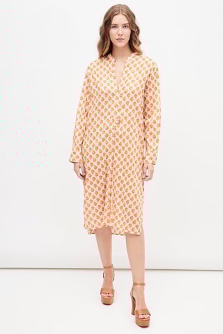 Blouse-jurk Ecru en Oranje