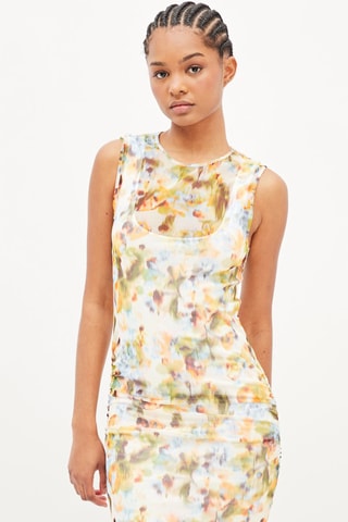 Midi-jurk Geel en Groen