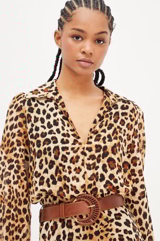 Skaterjurk Beige en Zwart