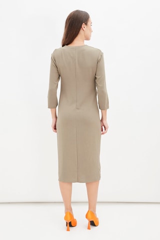 Midi-jurk Beige