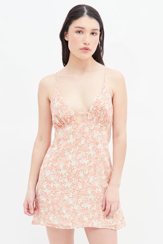 Rechte Jurk Wit en Roze