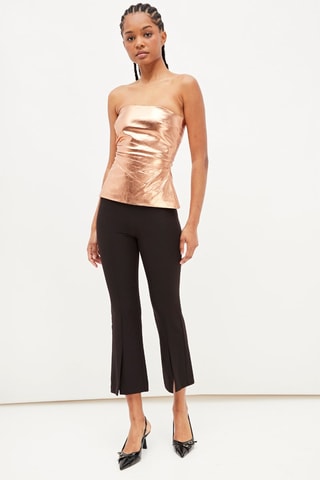 Strapless Top Roségoudkleurig