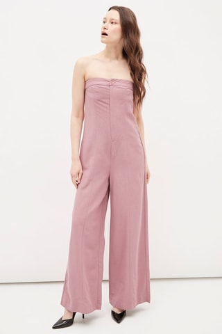 Strapless Jumpsuit Paars