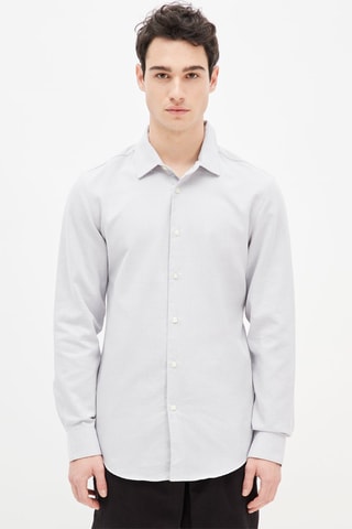 Overhemd Regular Fit Model Lichtgrijs