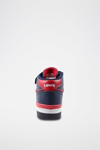 Hoge Sneakers Kid - Donkerblauw en Rood