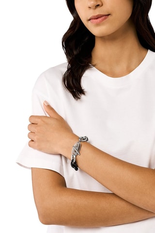 Armband - Zwart en Zilverkleurig