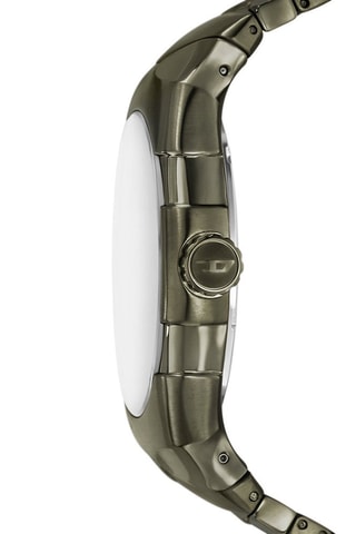 Stalen Quartz Horloge - Kaki