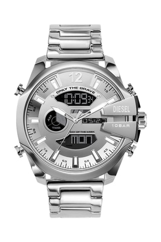 Stalen Anadigitaal Horloge - Zilverkleurig