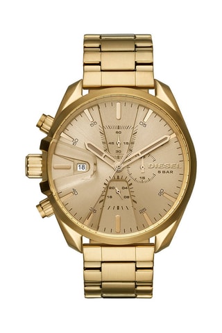 Stalen Quartz Horloge Chronograaf - Goudkleurig