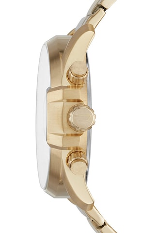 Stalen Quartz Horloge Chronograaf - Goudkleurig