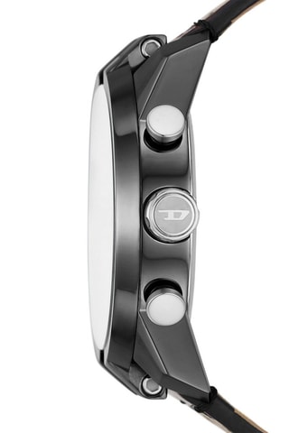 Leren Quartz Horloge Split - Bruin